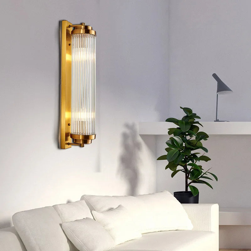 Afralia™ Crystal Wall Lamp: Modern LED Indoor Lighting for Luxury Living Room, Bedroom, and Aisle