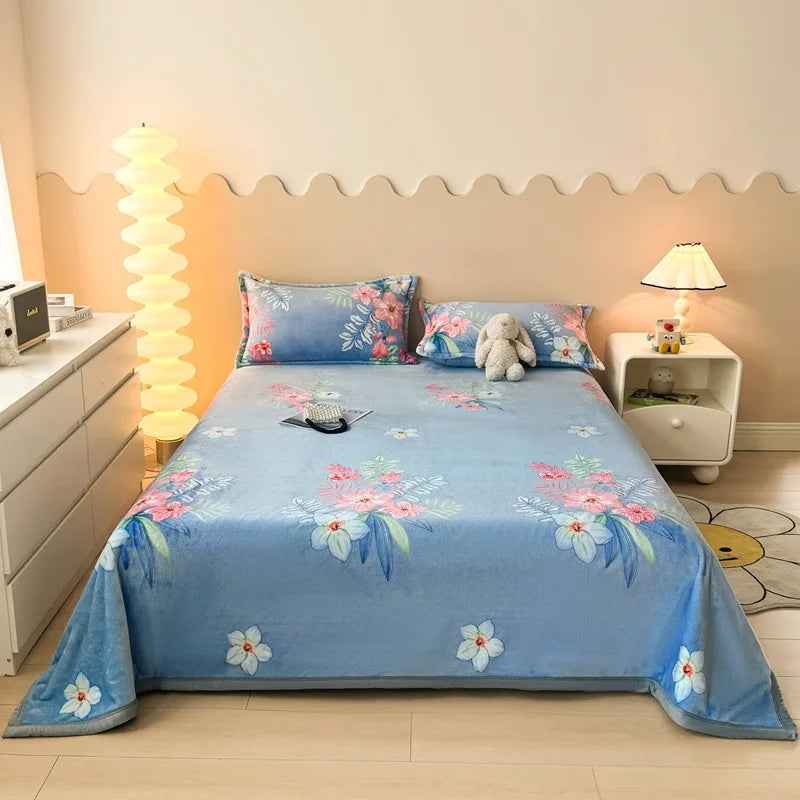 Afralia™ Cartoon Print Flannel Sofa Cover – Lightweight Plush Blanket for Adults