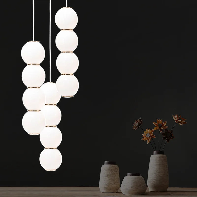 Afralia™ LED Spiral Ball Pendant: Modern Nordic Art Decor Lighting for Bedroom/Kitchen/Dining Room