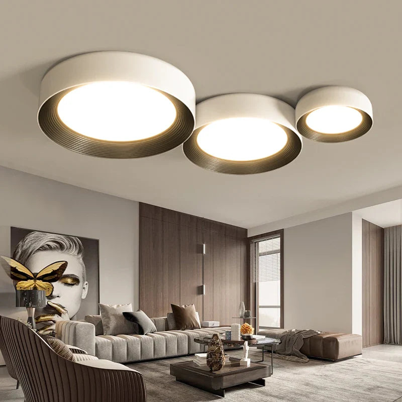 Afralia™ LED Ceiling Lights: Modern Dimmable Square Circular Indoor Lighting for Bedroom, Balcony, Aisle