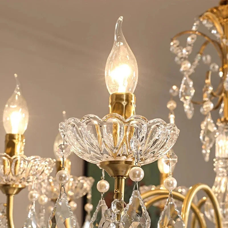 Afralia™ Crystal Chandeliers Light for Living Room and Dining Room