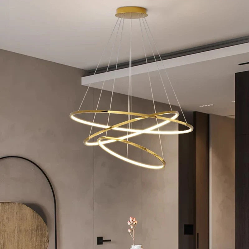 Afralia™ Modern LED Pendant Chandeliers for Living Room & Dining Room.