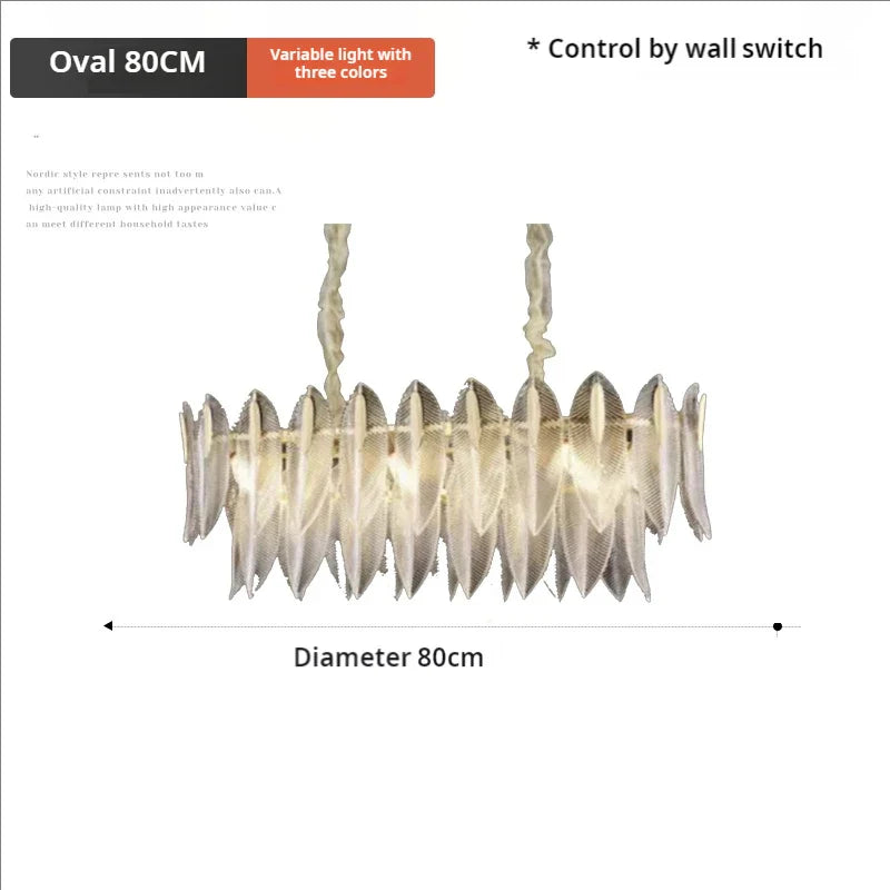 Afralia™ Post-Modern Light Luxury Chandelier for Living Room, Dining Room, and Bedroom