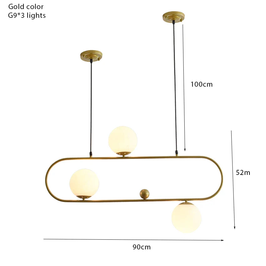 Afralia™ Molecular Rectangle Chandelier: Retro Industrial Style Foyer & Parlor Light