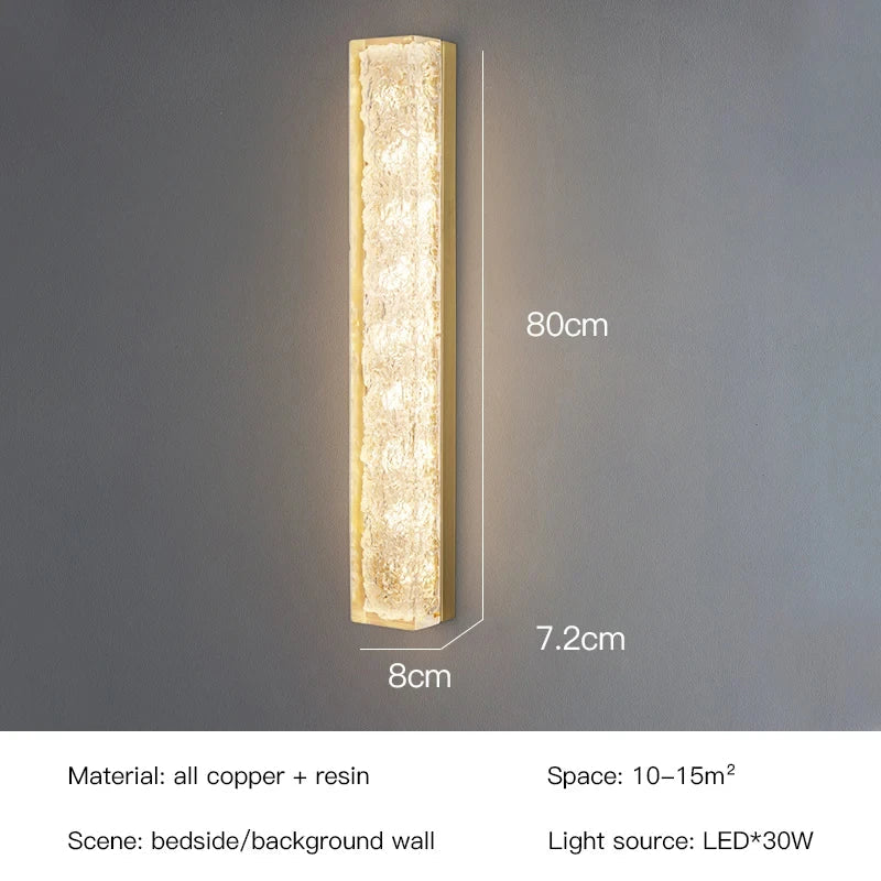 Afralia™ LED Resin Wall Lamp for Bedroom and Living Room