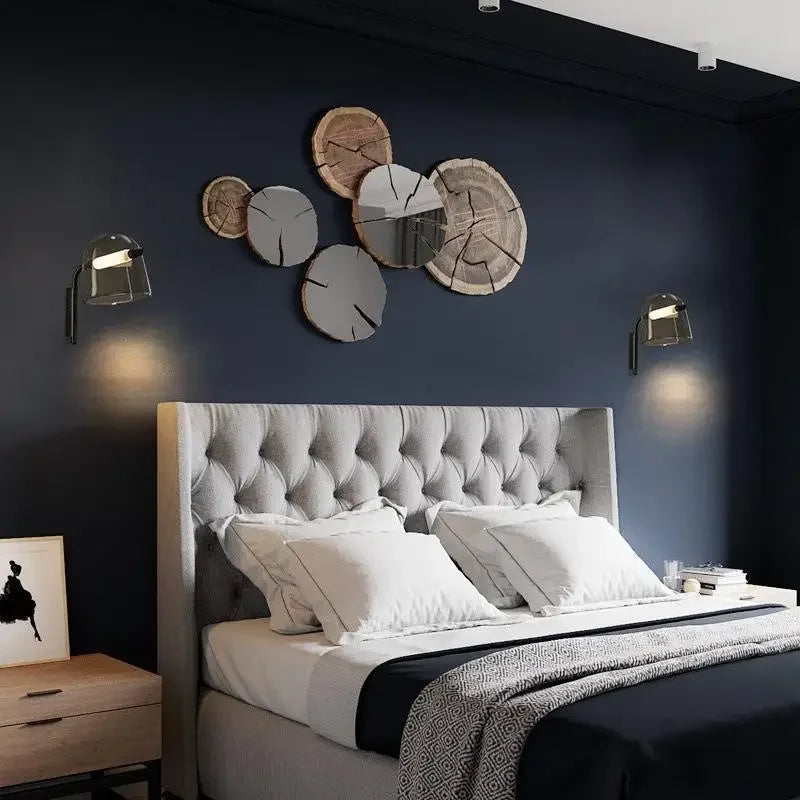 Afralia™ Nordic Glass Wall Lamp for Bedroom Study Aisle, Minimalist Design, Decorative Lighting