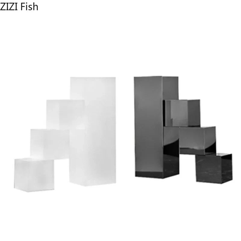 Afralia™ Crystal Bookends Sculpture Minimalist Artwork Modern Home Decor