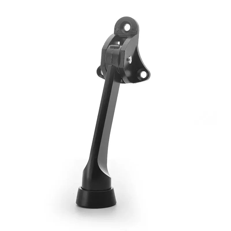 Afralia™ Stainless Steel Telescopic Door Stopper - Spring Loaded Step-On Holder