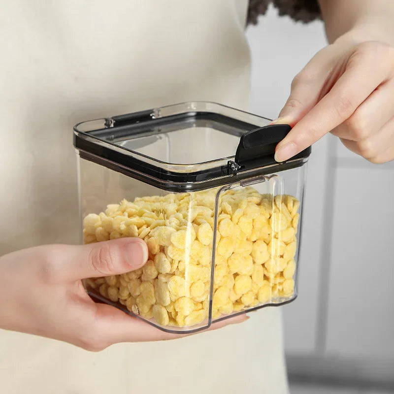 Afralia™ Cereal & Spice Storage Set: Plastic Jars with Lids for Organized Kitchen Raids