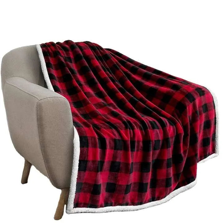 Afralia™ Bohemian Double-Layer Winter Coral Fleece Sofa Blanket