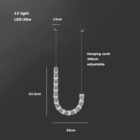 Afralia™ Crystal Bullet High Ceiling Chandelier for Living Room & Staircase