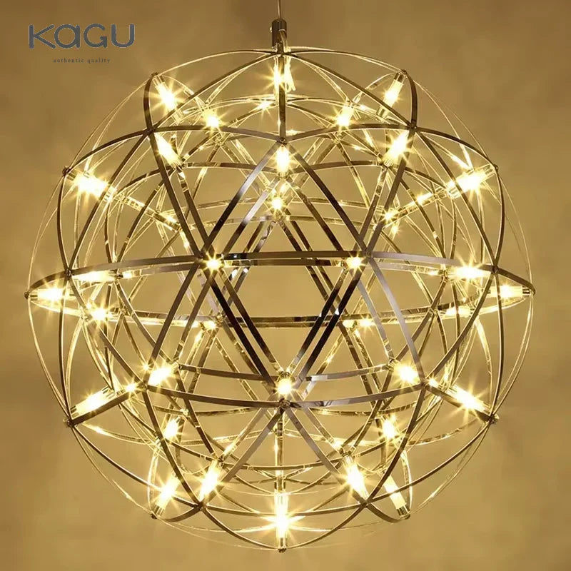 Afralia™ Ball Fireworks Pendant Light: Nordic Modern LED Ceiling Lamp for Shop Decor