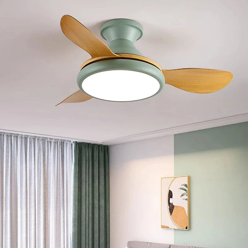 Afralia™ LED Ceiling Fan Lights for Children's Bedroom and Dining Room