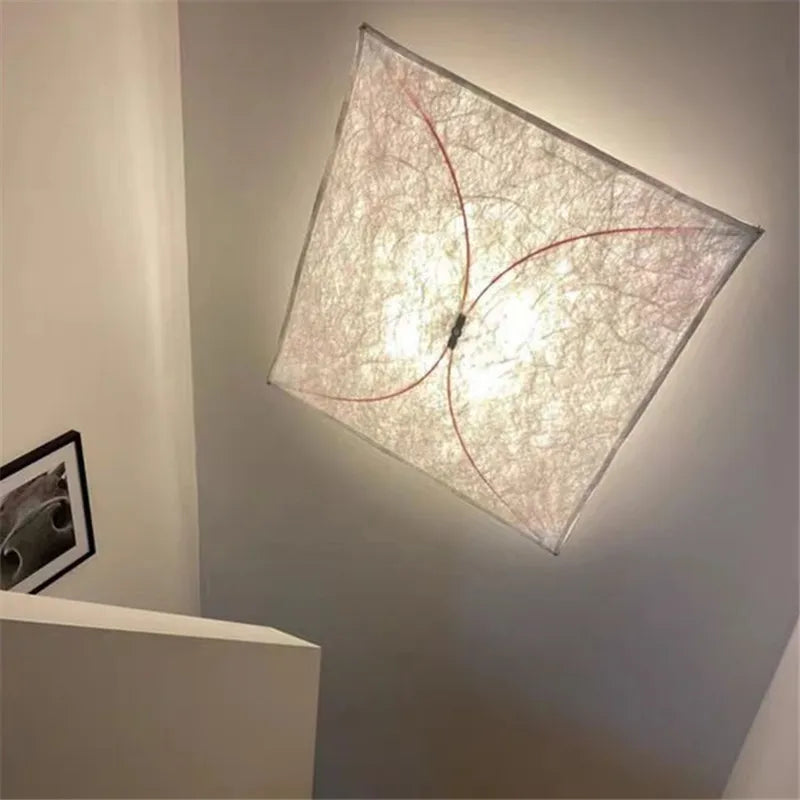 Afralia™ LED Square Fabric Wall Lamp | Minimalist Design for Living Room, Bedroom, Corridor