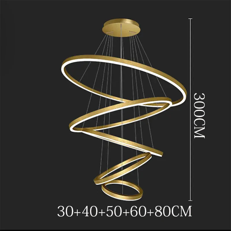 Afralia™ Modern LED Pendant Light for Living Room Dining Room Chandeliers Indoor Lighting