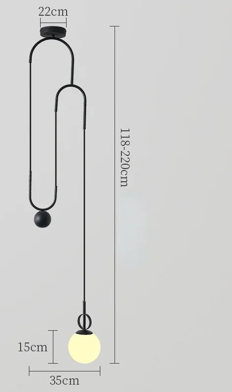 Afralia™ Modern LED E14 Pendant Chandelier for Dining Living Room Creative Black Gold Lighting Fixtures