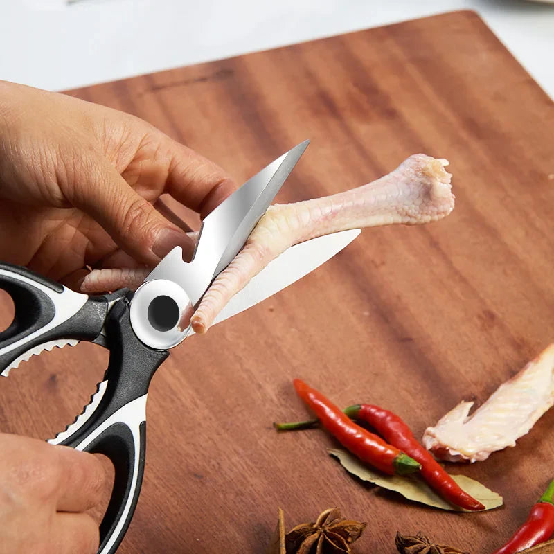 Afralia™ Kitchen Shears Stainless Steel Multi Cutter for Poultry, Fish & Meat