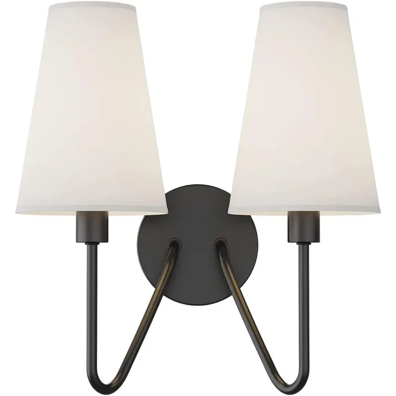 Afralia™ Vintage Chandelier Kitchen Island Lighting Classic Fabric Lampshade Polished Gold/Black