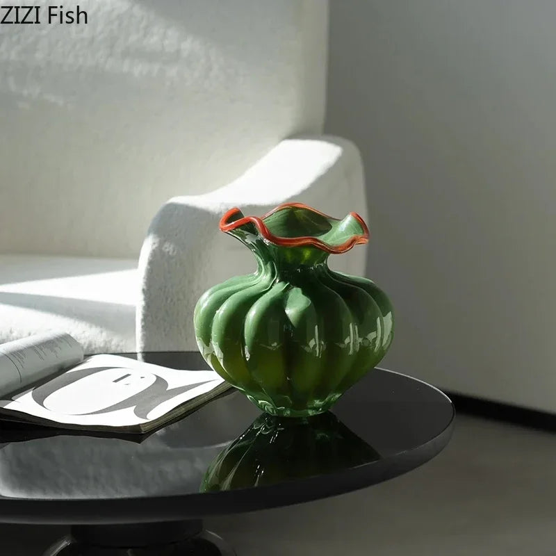 Afralia™ Floral Bud Glass Vase Hydroponics Plant Pot for Room Aesthetic Decor