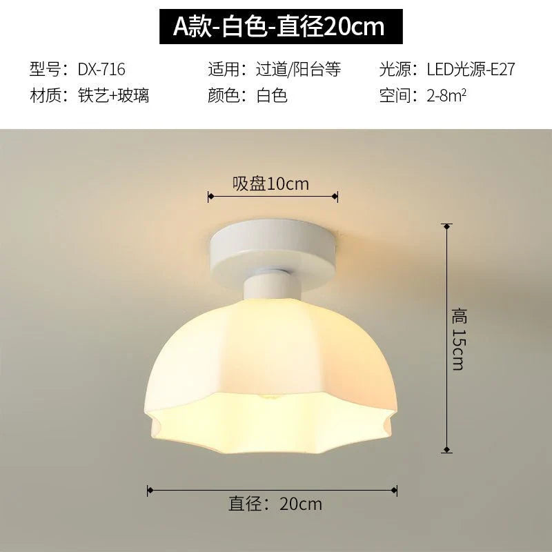 Afralia™ Modern White Chandelier Ceiling Lampshade for Kitchen, Bedroom, Aisle, and Restaurant