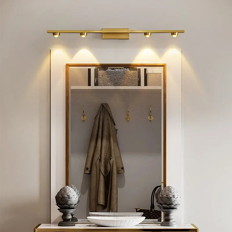 Afralia™ Copper LED Wall Lamp Modern Bedside Reading Indoor Nordic Scone Wall Lamp