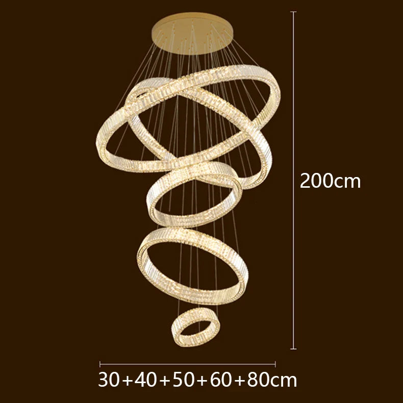 Afralia™ LED Chandelier for Modern Bedroom Living Room Decor Lighting