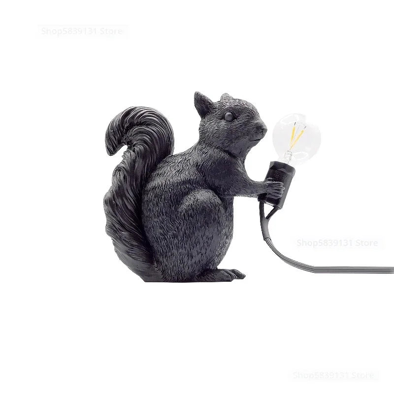 Afralia™ Mini Squirrel Table Lamp: Modern Nordic Italian LED Desk Light