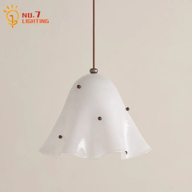 Afralia™ Glass Pendant Lights LED E27 Warm Atmosphere Modern Colorful Hanging Lamp