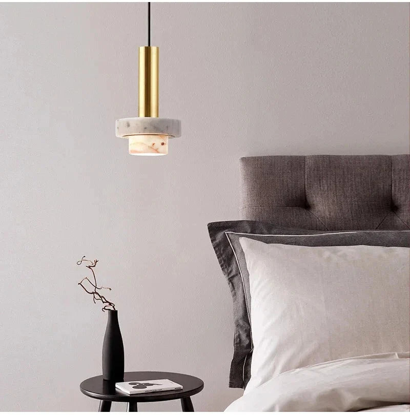 Afralia™ Modern Marble Pendant Light for Living Room & Restaurant Decor