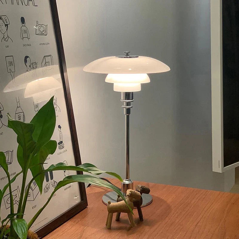 Afralia™ Glass Shade LED Floor Lamp for Living Room, Bedroom - Nordic Minimalist Retro Style