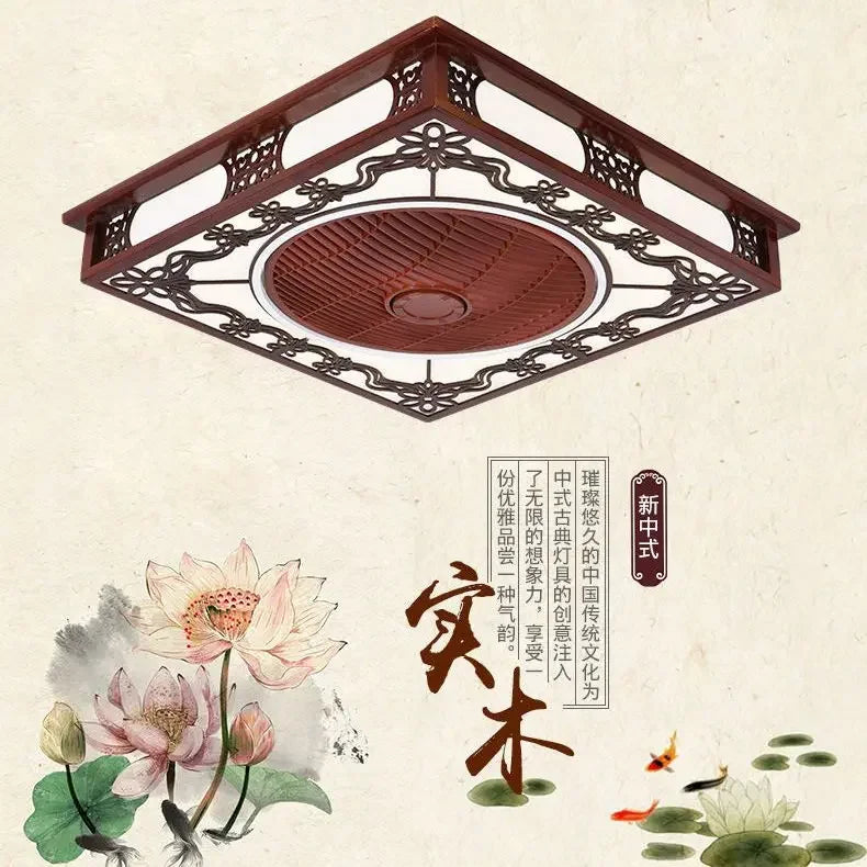 Afralia™ Integrated Invisible Ceiling Fan Lamp Chandelier for Living Room, Dining Room, Bedroom