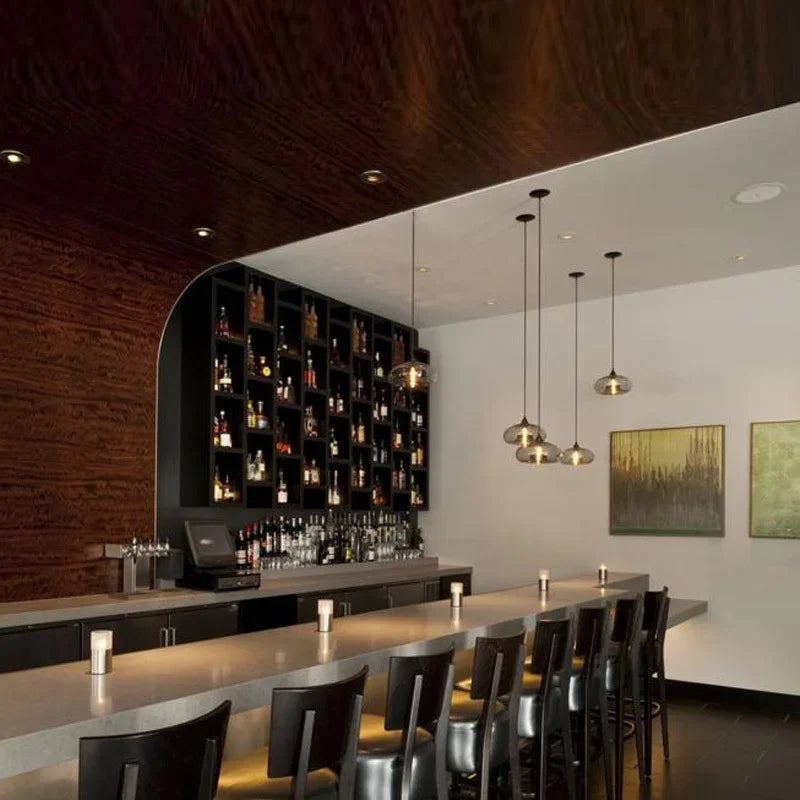 Afralia™ Modern Glass Pendant Chandelier for Dining Kitchen Bedroom Bar Restaurant Decor
