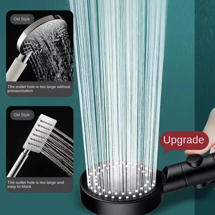 Afralia™ High Pressure 5 Modes Round Shower Head Set for Bathroom Accessories
