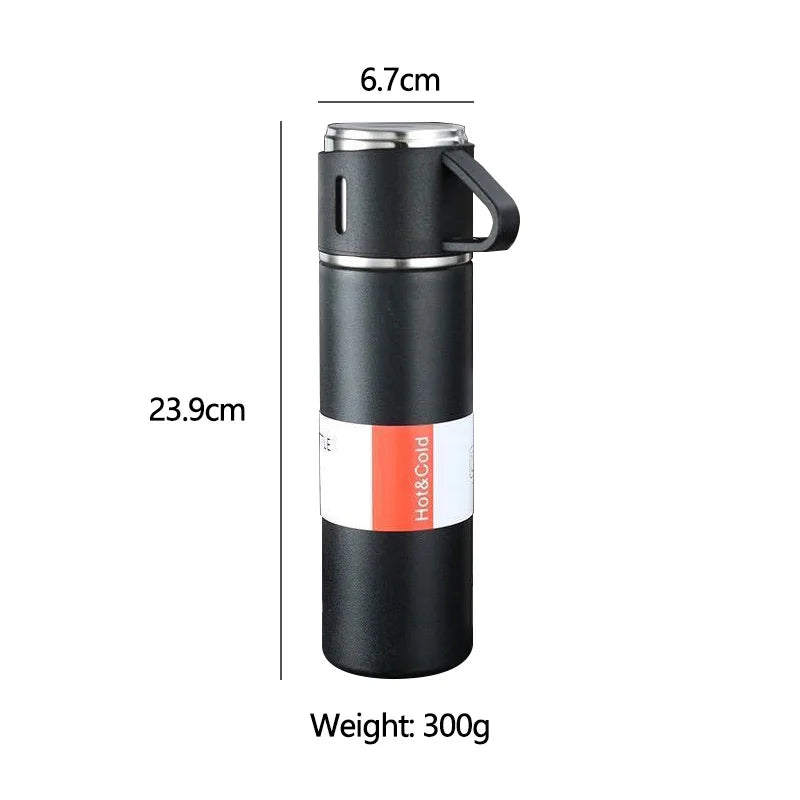 Afralia™ 500ML Stainless Steel Vacuum Insulated Water Bottle - Ideal for Hot and Cold Drinks