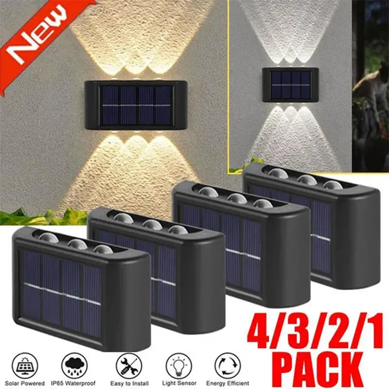 Afralia™ Solar Wall Lamp: Outdoor Waterproof Up/Down Light for Garden, Street, Landscape, Balcony