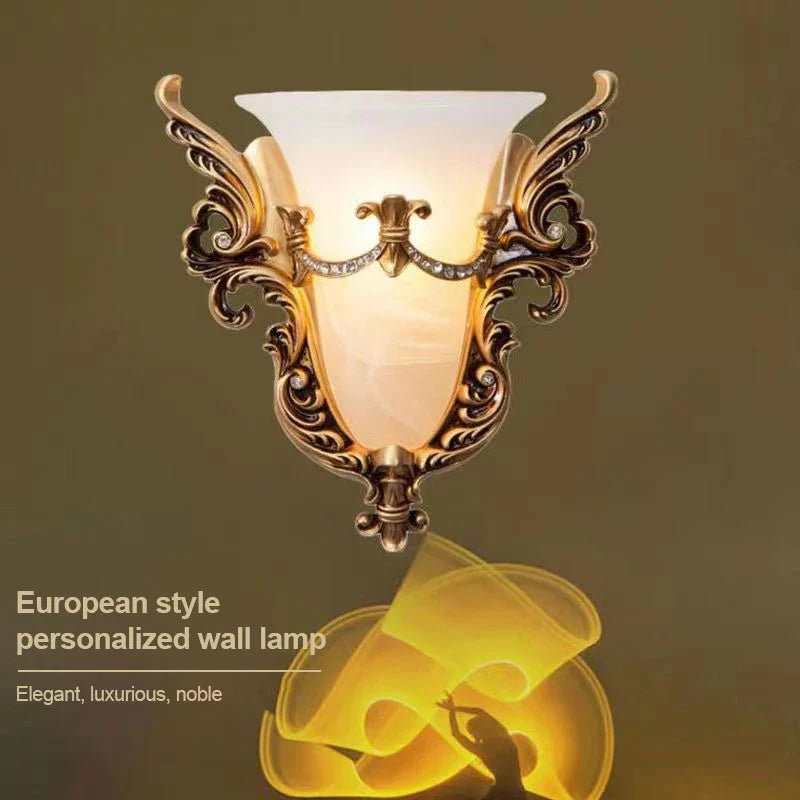 Afralia™ Glass Sconce Light for Modern Interior LED Wall Lamp