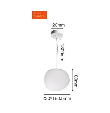 Afralia™ Glass Ball LED Pendant Light for Modern Living Room Décor