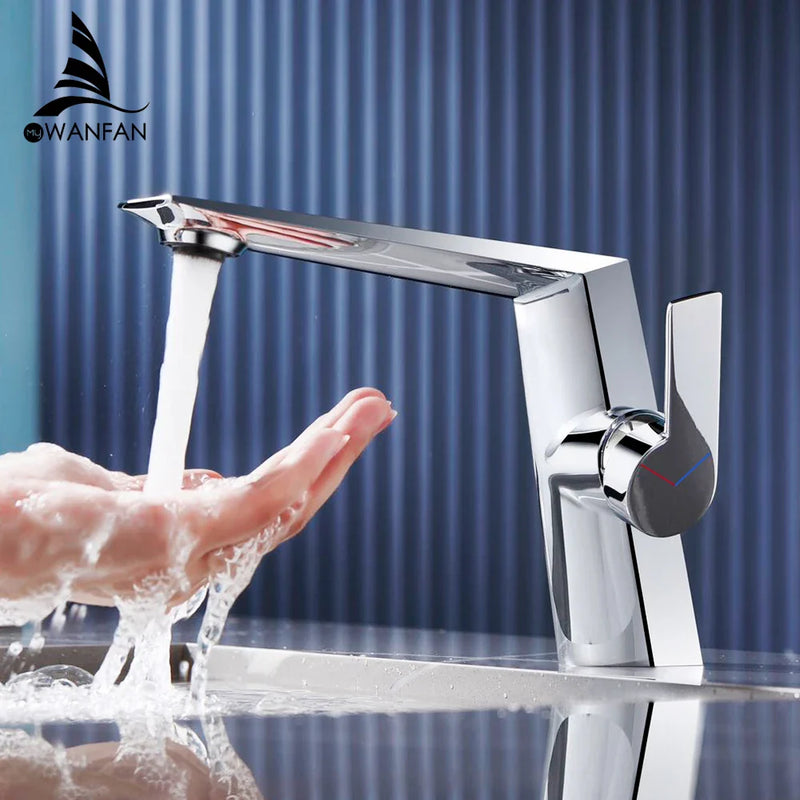 Afralia™ Black Basin Faucet Single Handle Bathroom Sink Mixer Tap