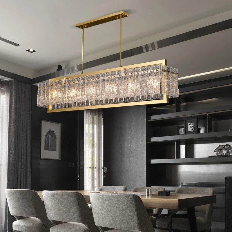 Afralia™ Crystal Chandelier with LED Lighting for Home Decor