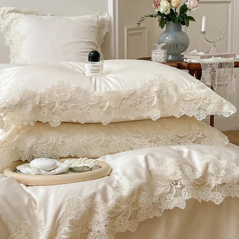 Afralia™ French Wedding Chic 1000TC Egyptian Cotton Bedding Set