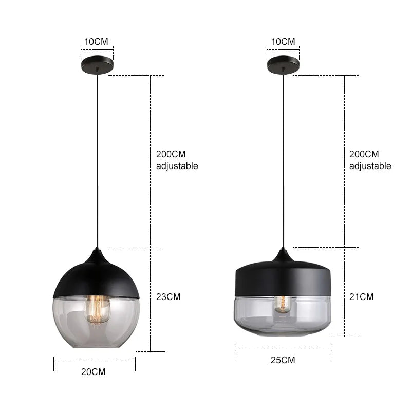 Afralia™ Modern Glass Chandelier Pendant Light Fixture for Home Dining Kitchen Decor