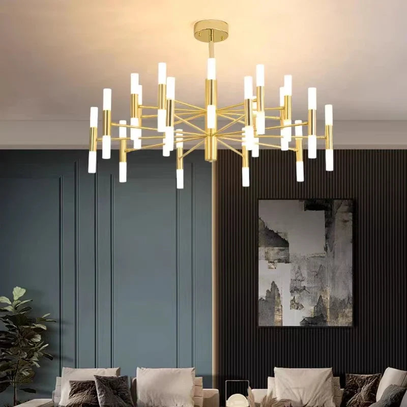 Afralia™ Starry LED Ceiling Chandelier for Living, Bedroom, Dining Room - Luxury Lighting Fixtures