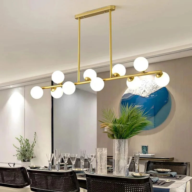 Afralia™ Bubble Ball LED Hanging Chandelier: Modern Nordic Magic Bean Design with G9 Lights