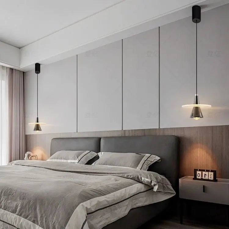 Afralia™ LED Flying Saucer Chandelier Modern Pendant Light for Dining Bedroom - Frisbi Italy Designer