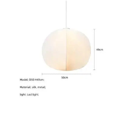 Afralia™ Silk Pendant Lights: Modern Wabi Sabi Design for Dining, Bedroom, Bar & Study