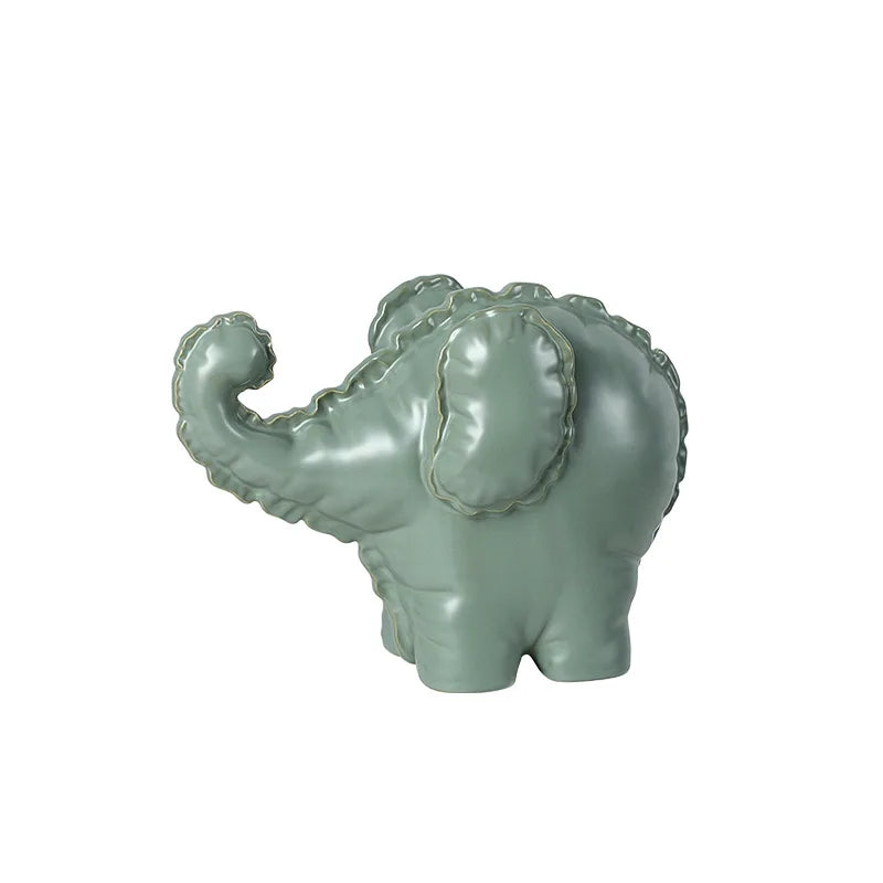 Afralia™ Elephant Abstract Bubble Sculpture Home Decor Figurine