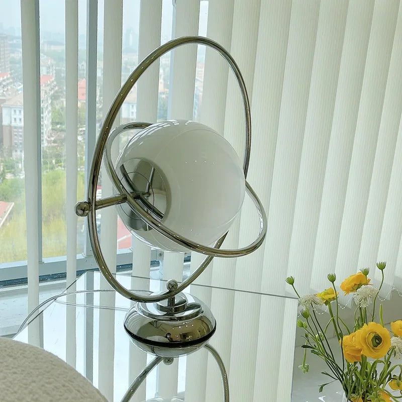 Afralia™ Rotating Planet Table Lamp for Bedroom and Living Room