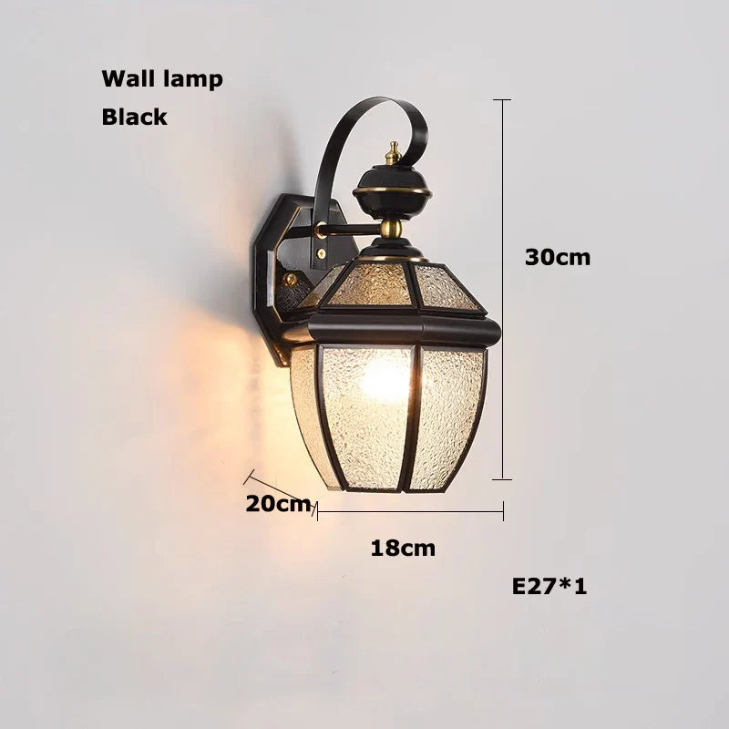 Afralia™ Bronze Black Glass Globe Chandelier for Foyer