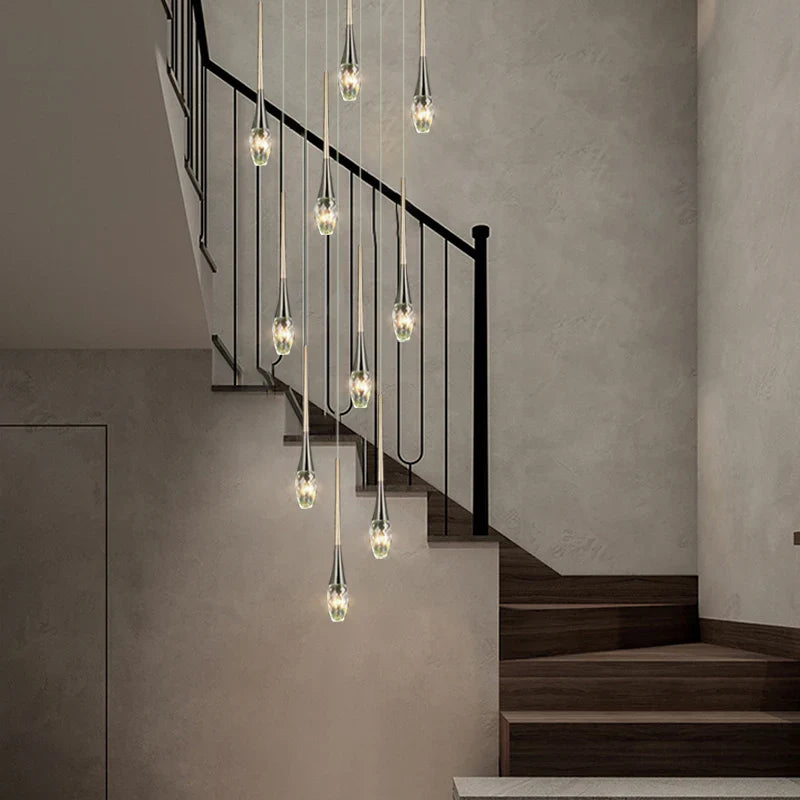 Afralia™ Modern Crystal Chandelier for Sales Department, Living Room, Bar & Restaurant