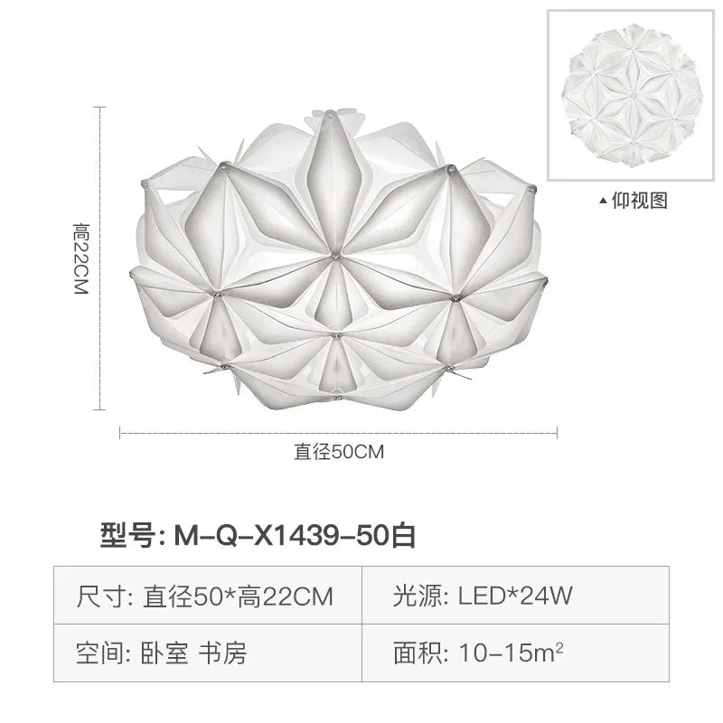 Afralia™ Geometric Italian Design Ceiling Light for Romantic Dining Room & Living Room